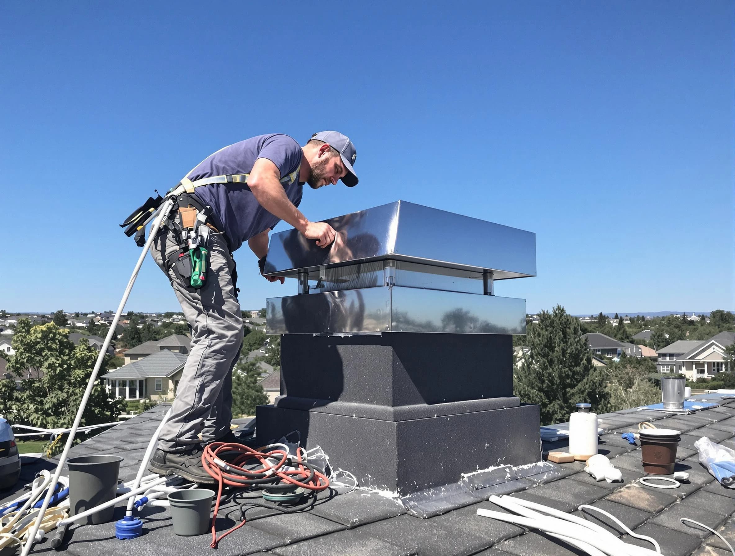 Chimney Cap Services service in Union, NJ